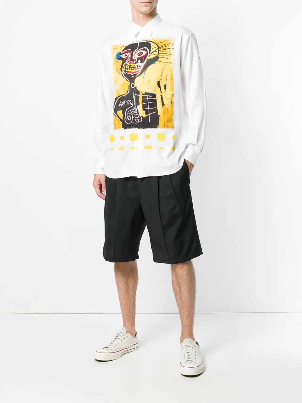 comme des gar?ons shirt x basquiat