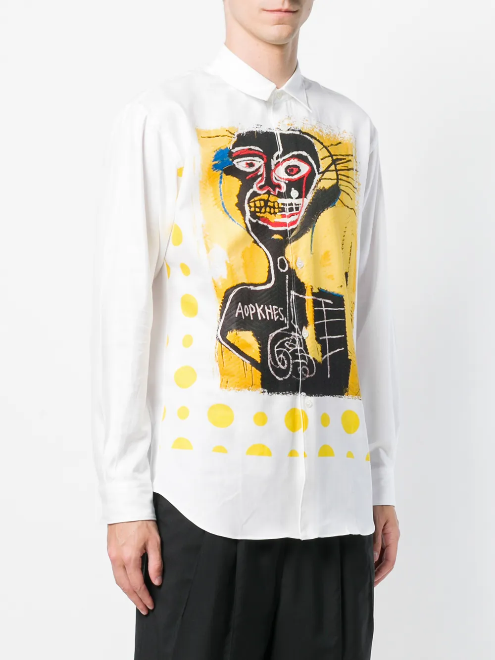 comme des gar?ons shirt x basquiat