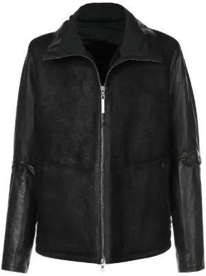 Rick Owens Lukes Stooges レザージャケット | ブラック | FARFETCH JP