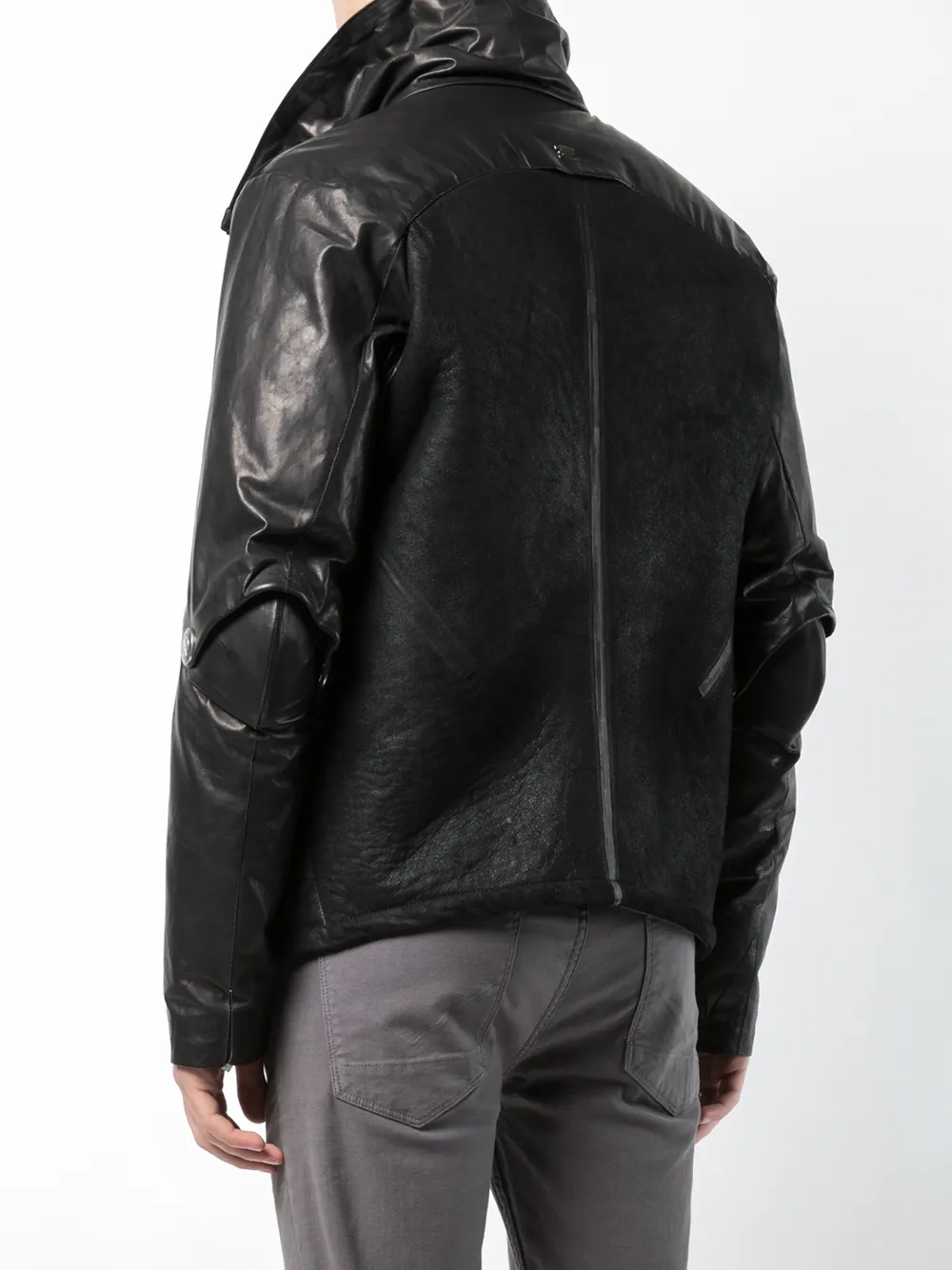 Isaac Sellam Experience down lined jacket Zwart