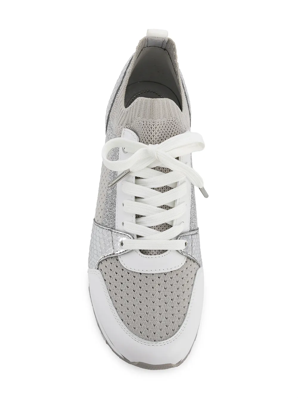 billie metallic knit and leather sneaker