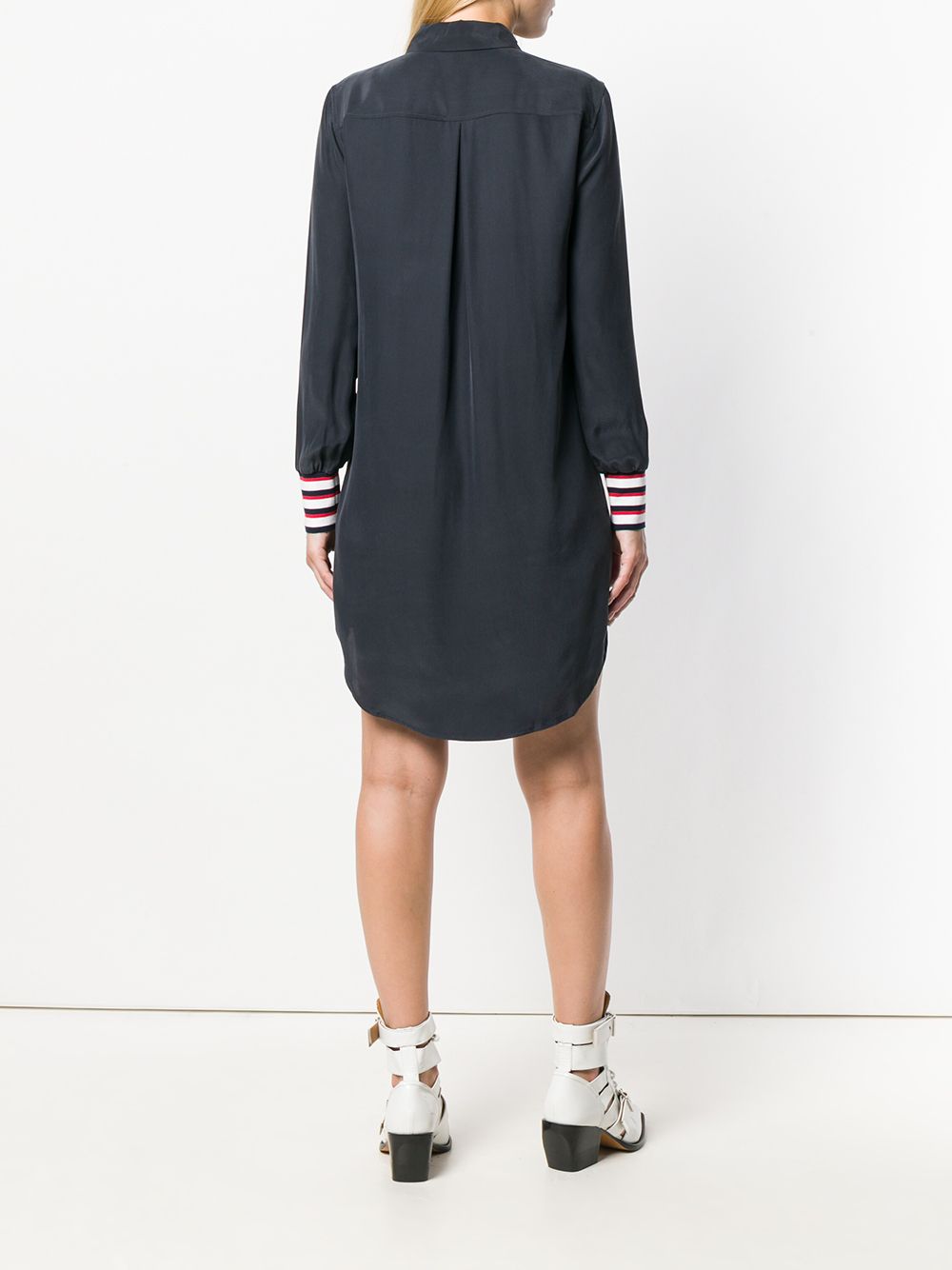 фото Equipment striped cuffs shirt dress