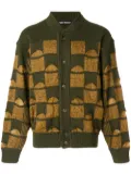 Issey Miyake Pre-Owned cut off ribbed cardigan - Green