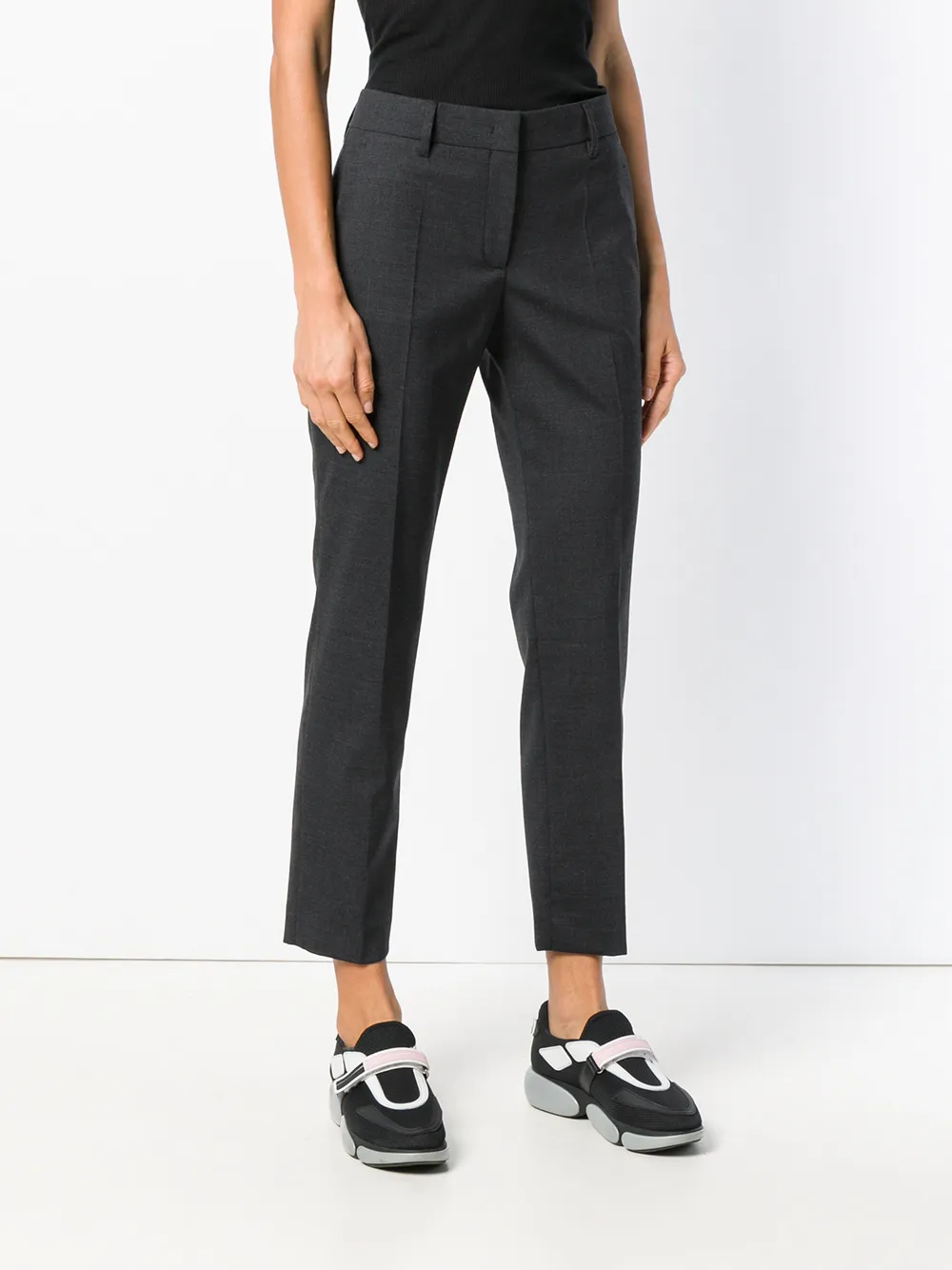Prada cropped broek Grijs