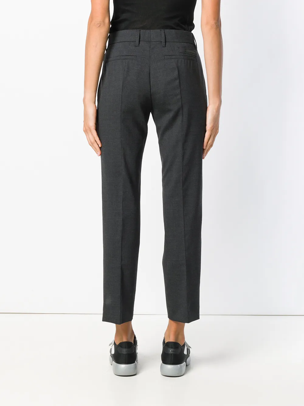 Prada cropped broek Grijs
