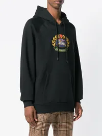 burberry embroidered archive logo jersey hoodie