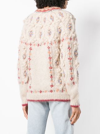 round neck cable knit jumper展示图