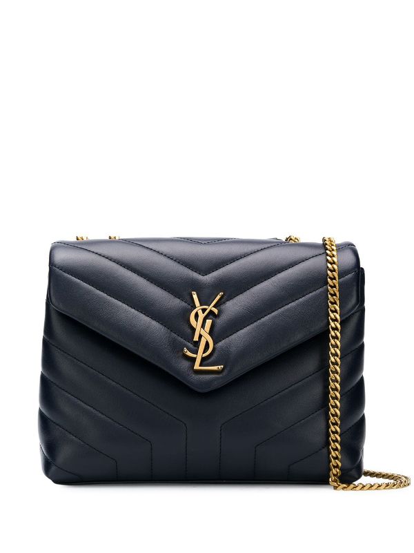 SAINT LAURENT Monogram quilted-leather shoulder bag