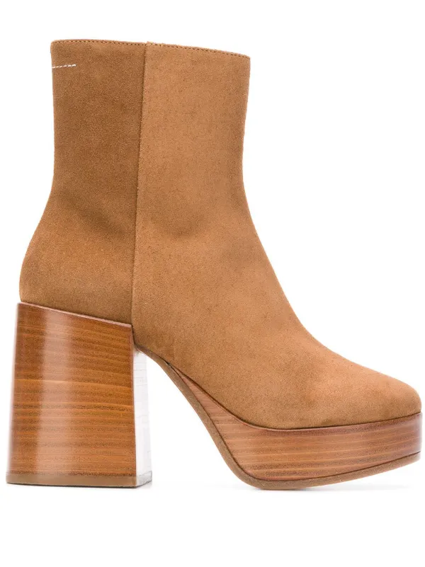 maison margiela camel boots