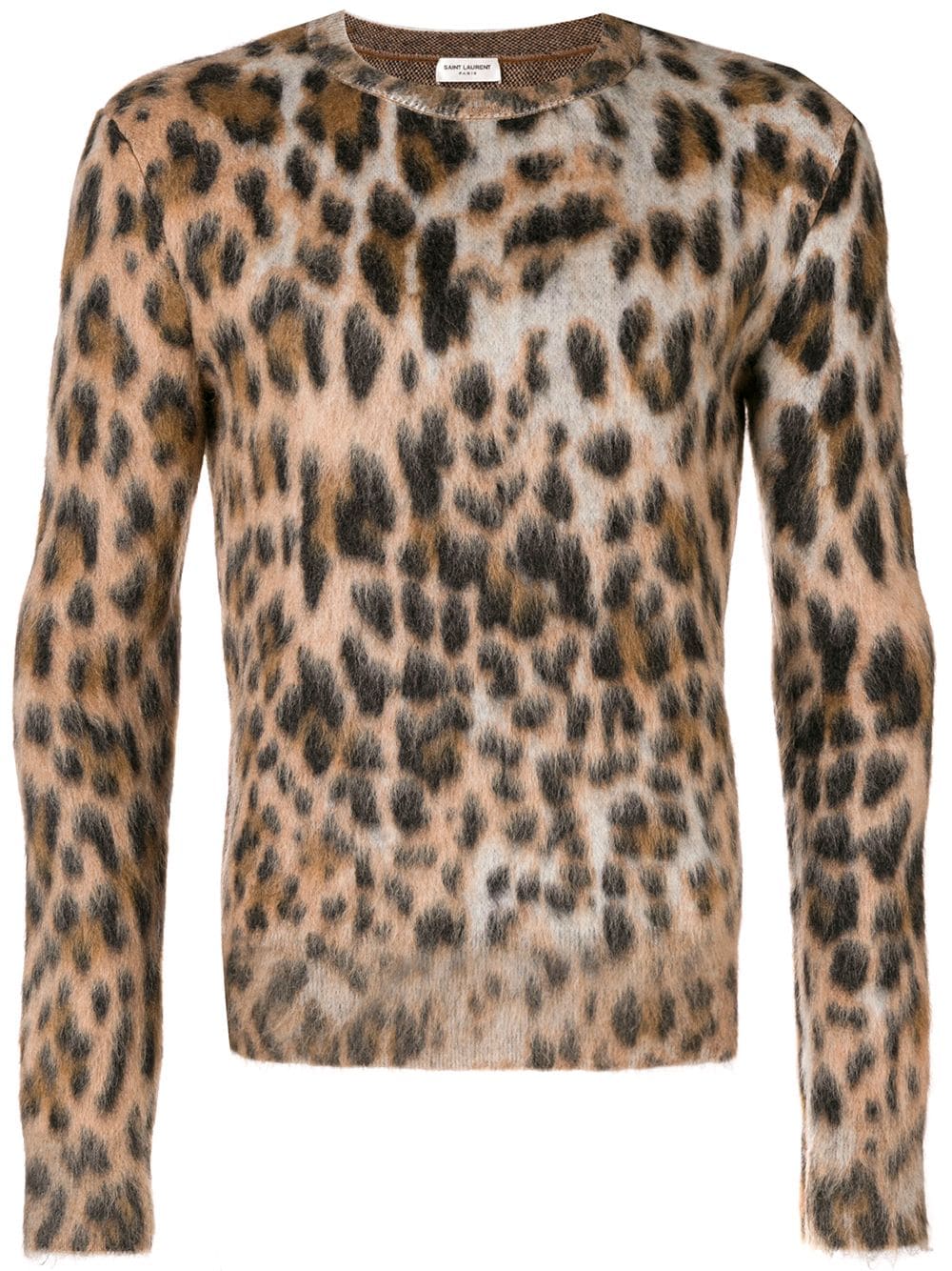 фото Saint Laurent леопардовый свитер
