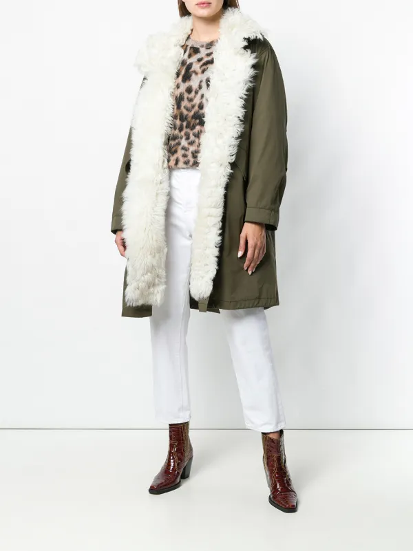 Yves Salomon Padded Military Parka | Green | FARFETCH CA