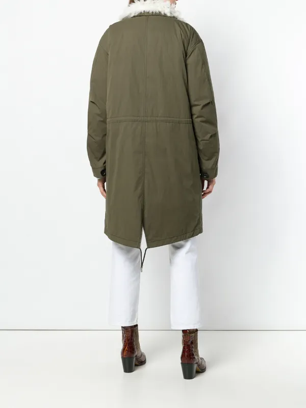 Yves Salomon Padded Military Parka | Green | FARFETCH CA