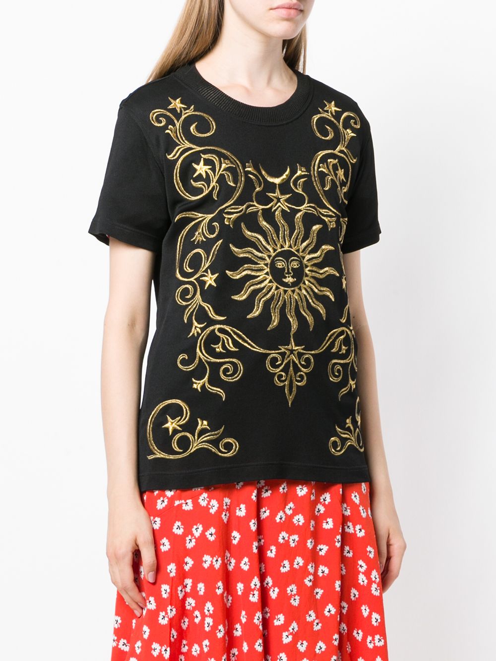 фото Moschino pre-owned футболка с вышивкой