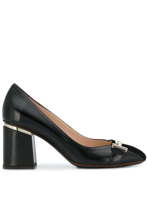tod's block heel pumps