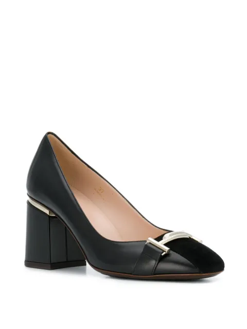 tod's block heel pumps