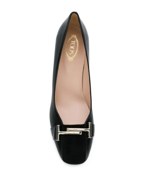tod's block heel pumps