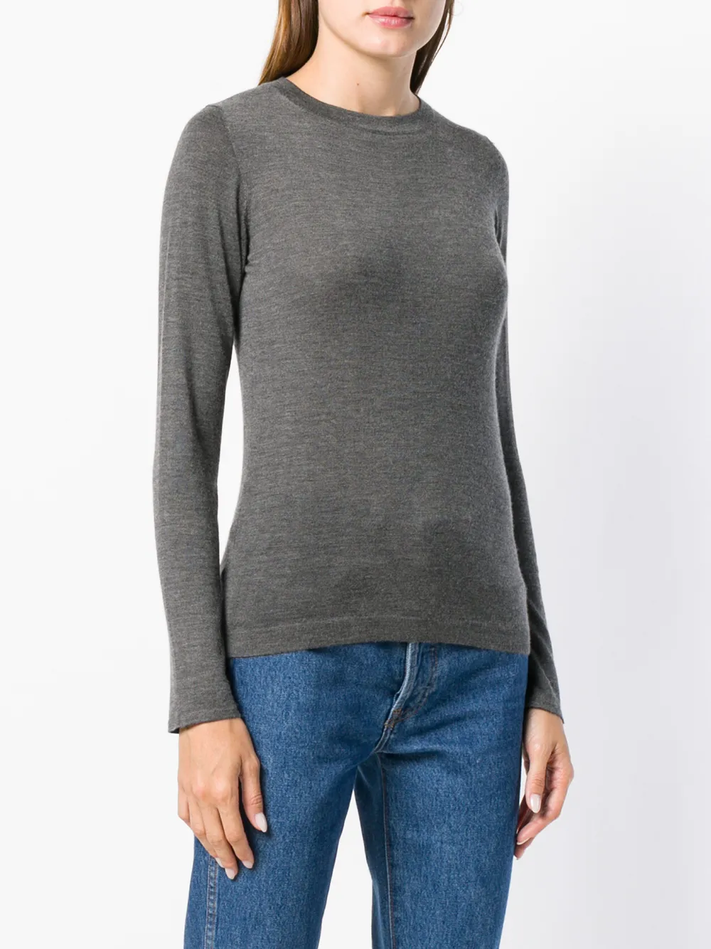 Brunello Cucinelli trui met lange mouwen Grijs
