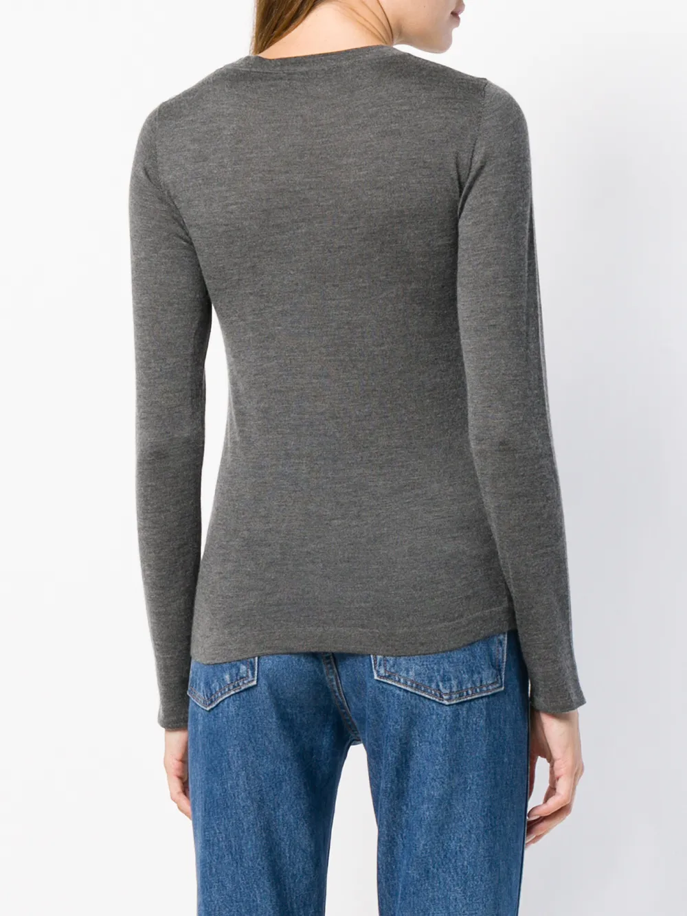 Brunello Cucinelli trui met lange mouwen Grijs