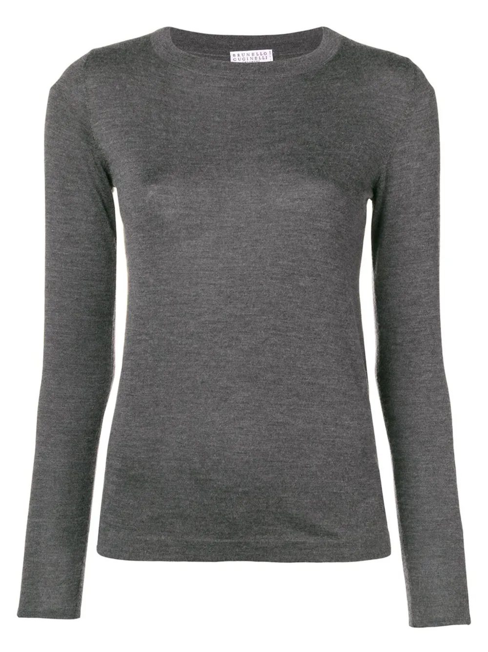 Brunello Cucinelli trui met lange mouwen Grijs