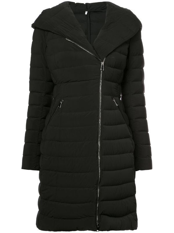 moncler barge matte stretch coat