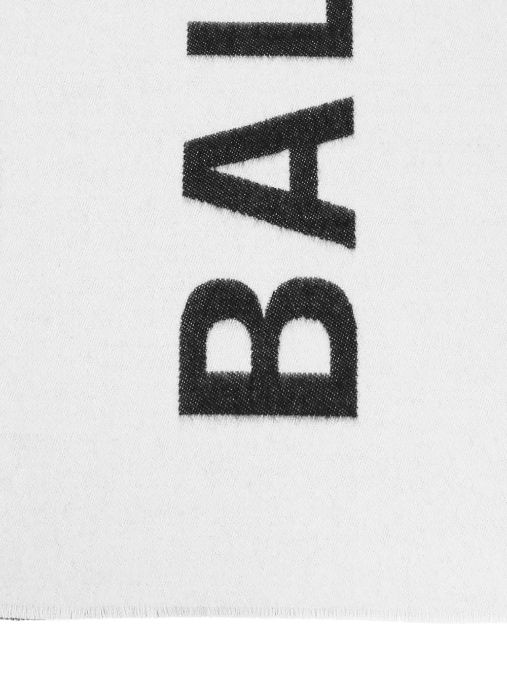 Balenciaga twee zijden logo sjaal Wit