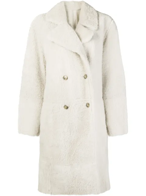 Yves Salomon oversized shearling coat