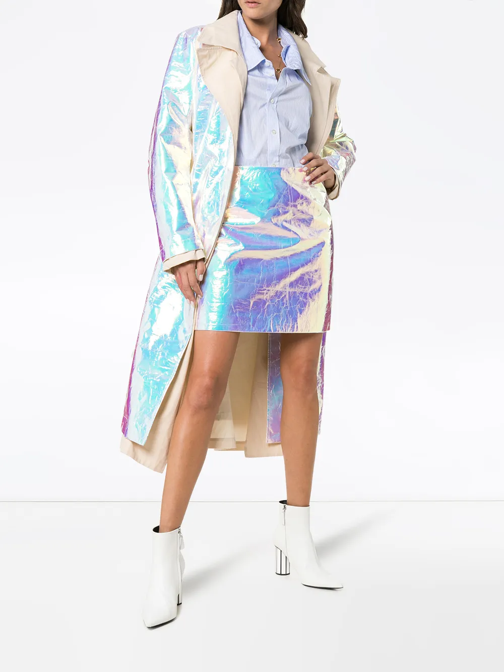 Sies Marjan desiree iridescent mini-rok - Metallic