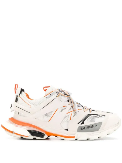 balenciaga track white orange