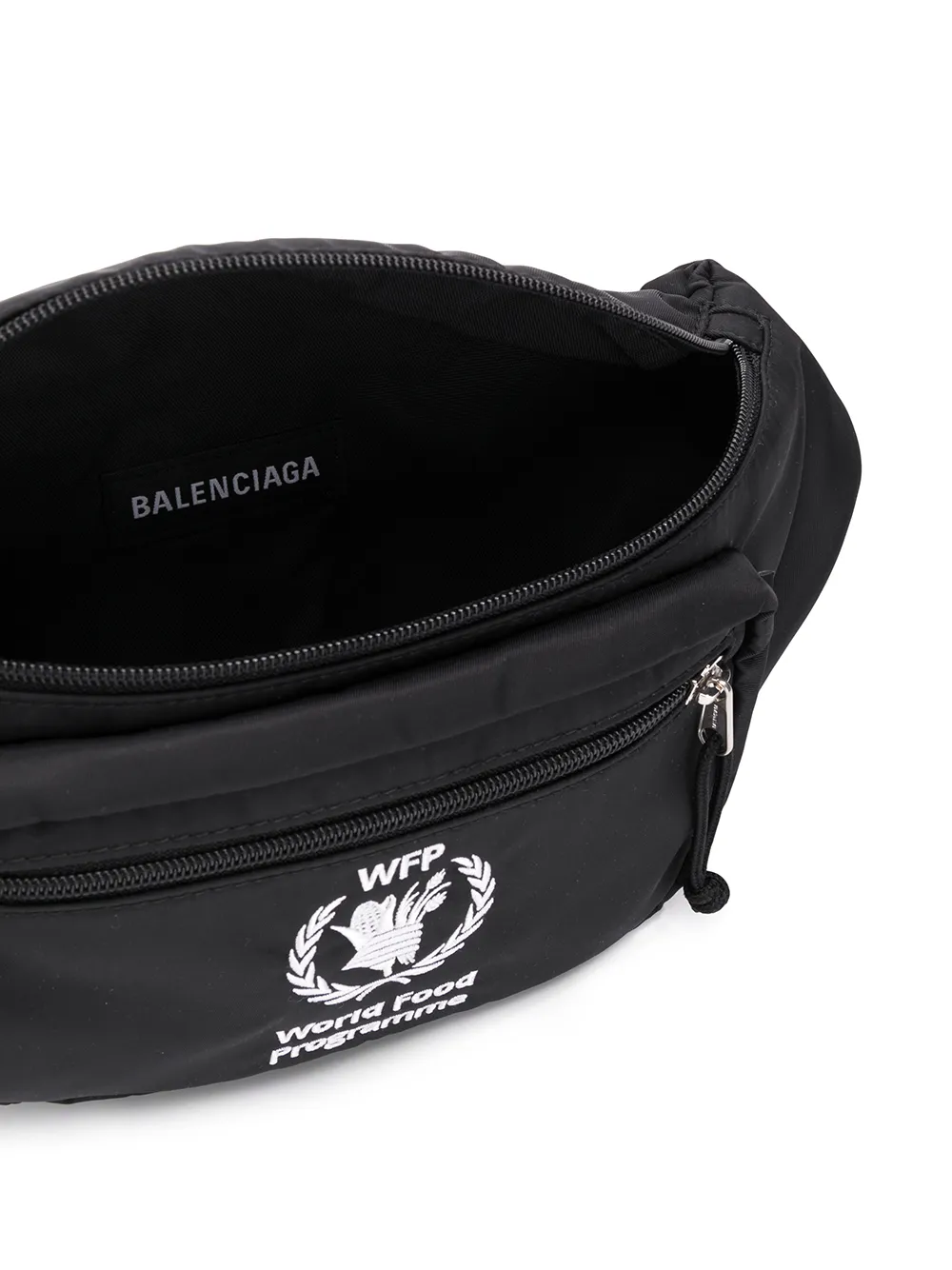 Balenciaga heuptas met dubbel vak Zwart