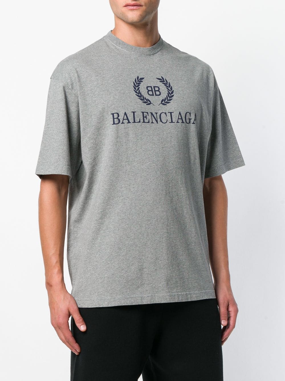 фото Balenciaga футболка с логотипом 'BB'