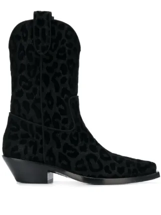 leopard print cowboy boots