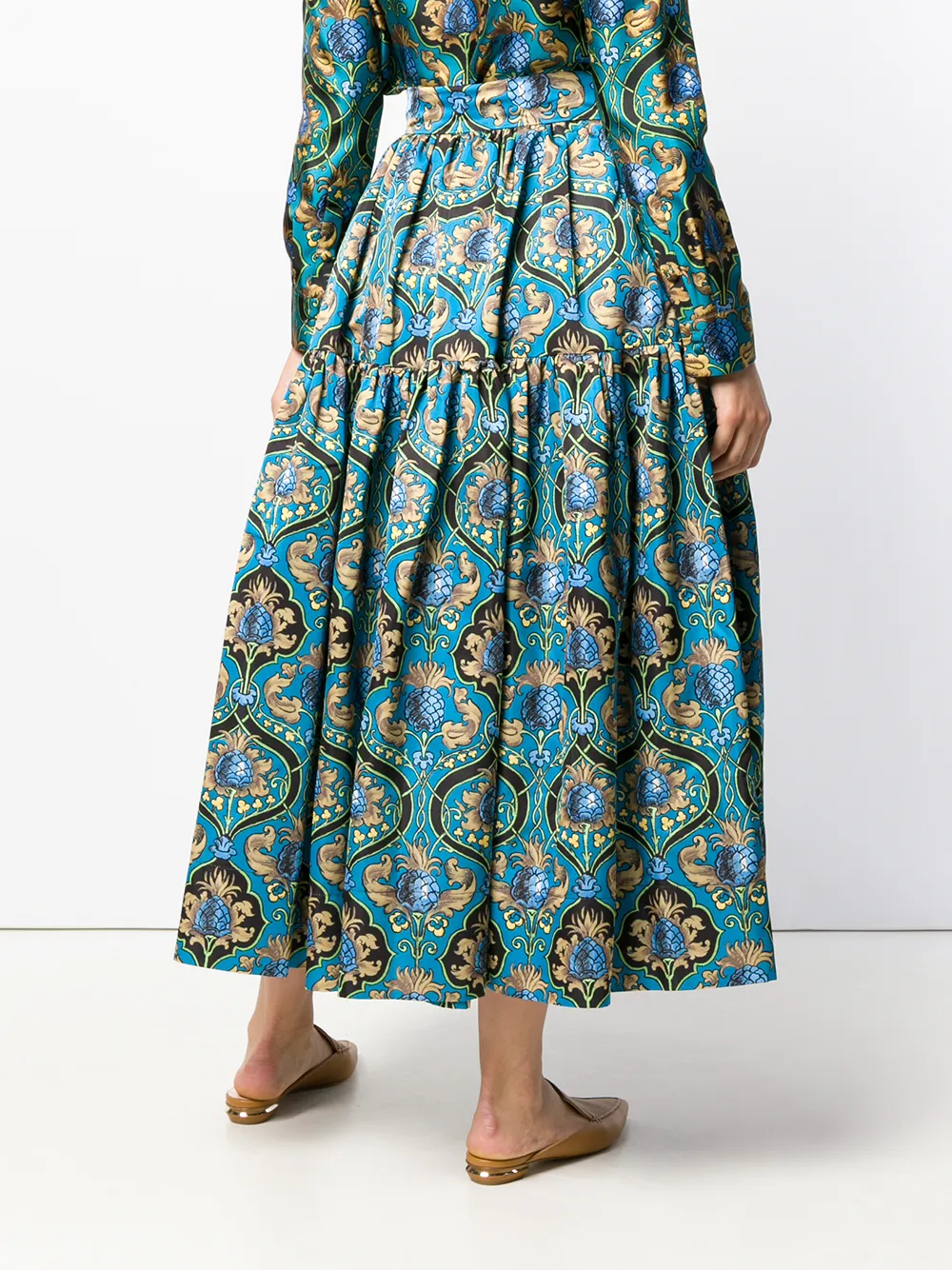 La DoubleJ Rok met print Blauw
