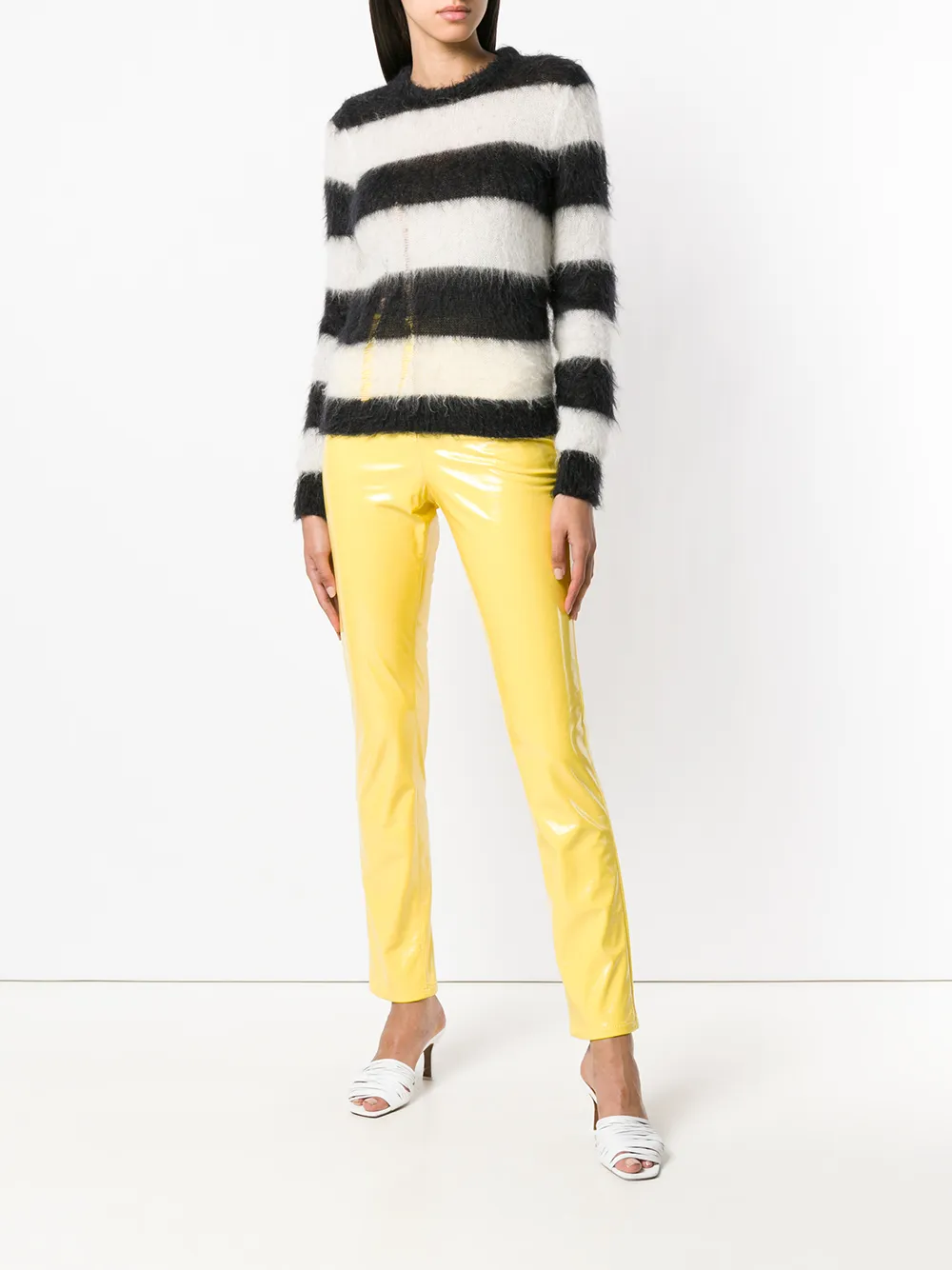 Alberta Ferretti skinny trousers - Geel