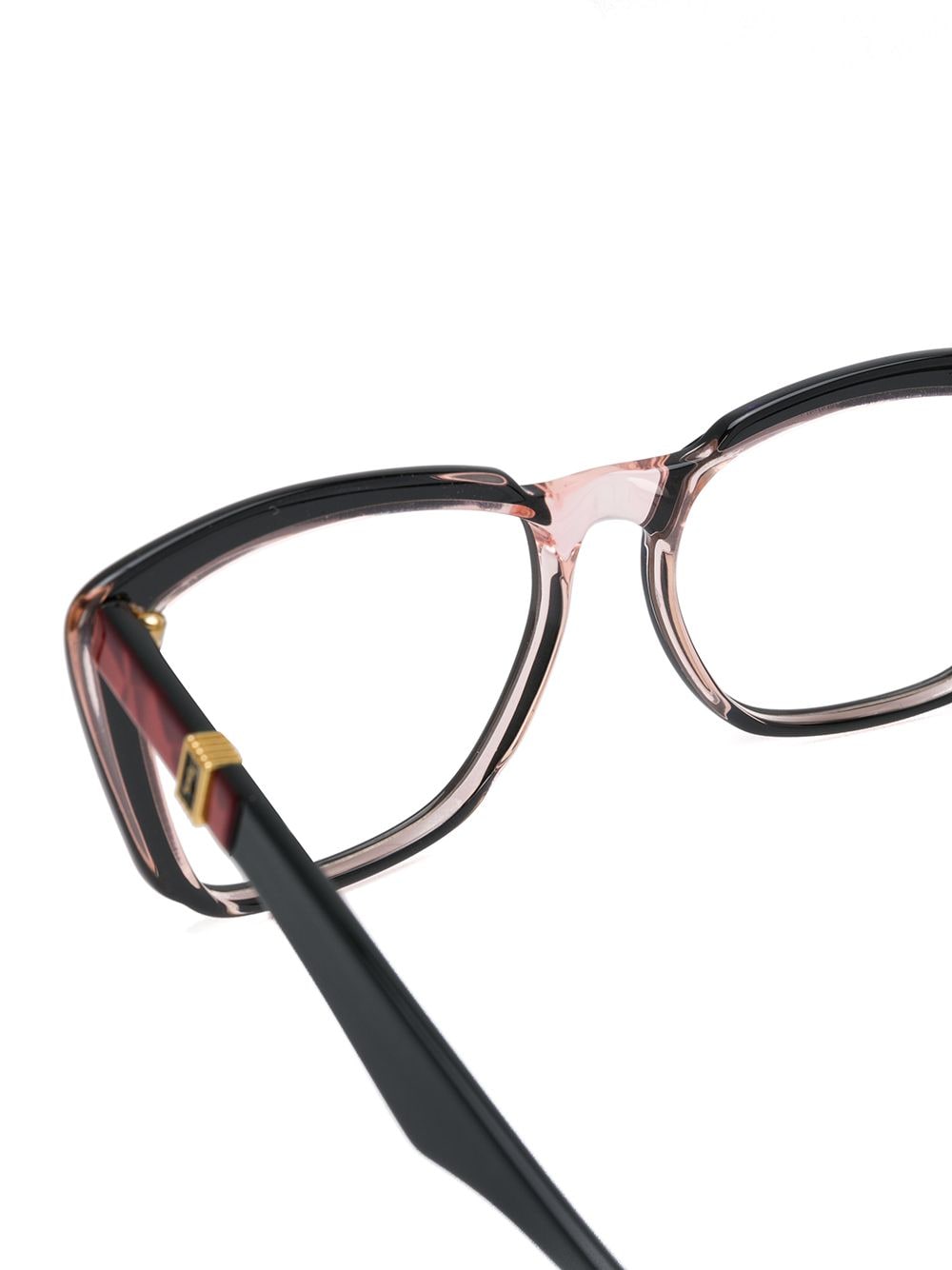 фото Yves Saint Laurent Pre-Owned очки с многослойной оправой