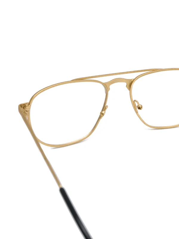 90s gold frame glasses