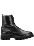 Hogl lace-up combat boots - Black