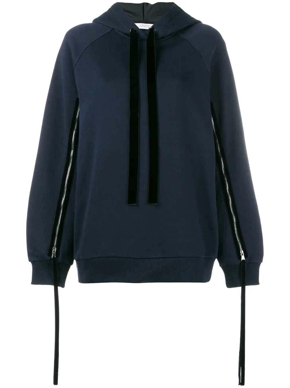 Dorothee Schumacher zipped sleeve hoodie | Blue | Image 1