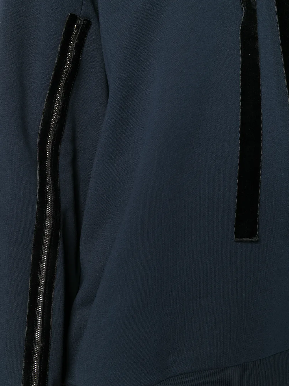 Dorothee Schumacher zipped sleeve hoodie Blauw