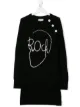 الصورة 1 من Zadig & Voltaire Kids كنزة طويلة بجمجمة وحياكة إنتارسيا