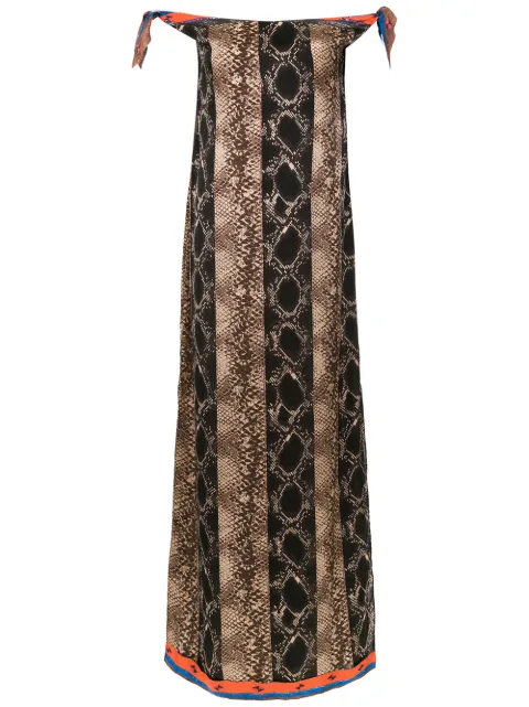 Amir Slama off the shoulder long dress