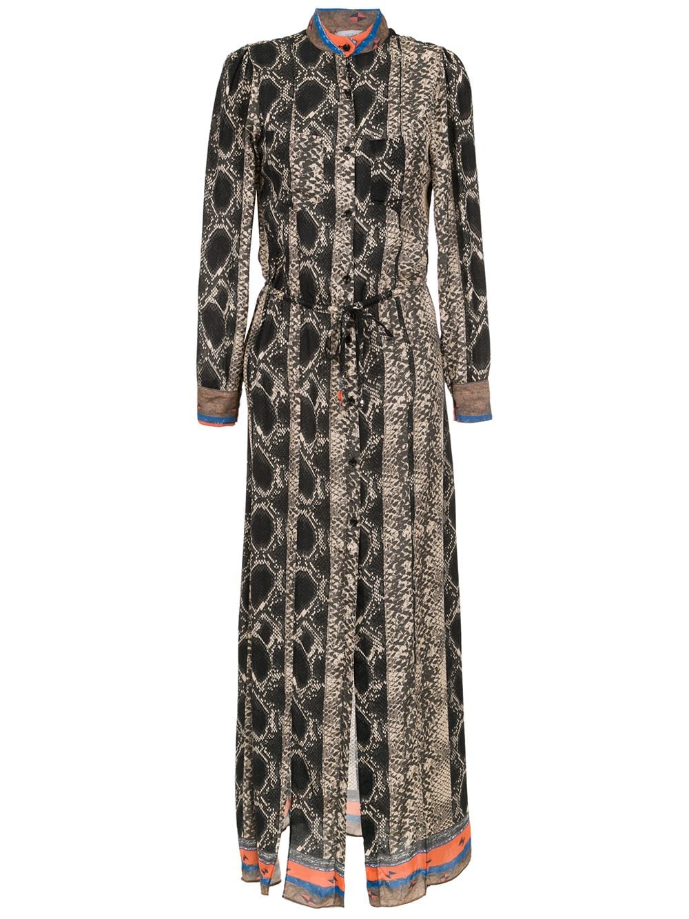 Amir Slama Maxi-jurk Bruin