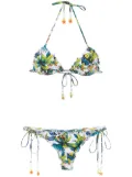 Amir Slama printed bikini - White