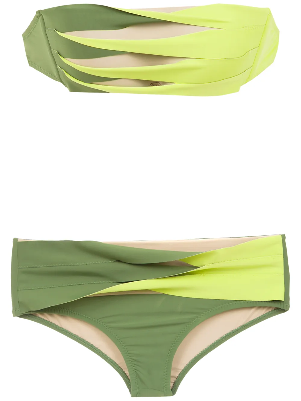 Amir Slama panelled bikini set