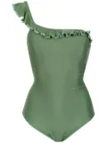 Amir Slama one shoulder swimsuit - Green