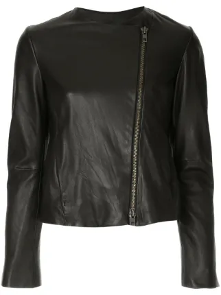 vince white leather jacket