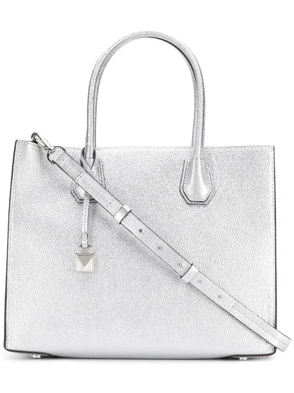 michael kors metallic tote