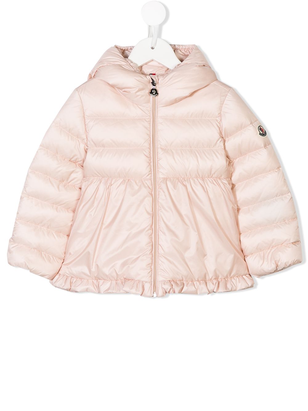 фото Moncler kids куртка с капюшоном и сборками