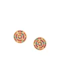 Susan Caplan Vintage 1980's D'Orlan Vintage round earrings - Metallic