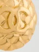 Chanel Pre-Owned 1980s CC logo round clip-on earrings