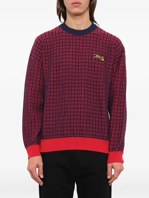 Kenzo check knit sweater